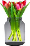 Hakbijl Glass Bloemenvaas Shape - transparant - eco glas - 19 x 25 cm - Melkbus vaas