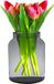 Hakbijl Glass Bloemenvaas Shape - transparant - eco glas - 19 x 25 cm - Melkbus vaas