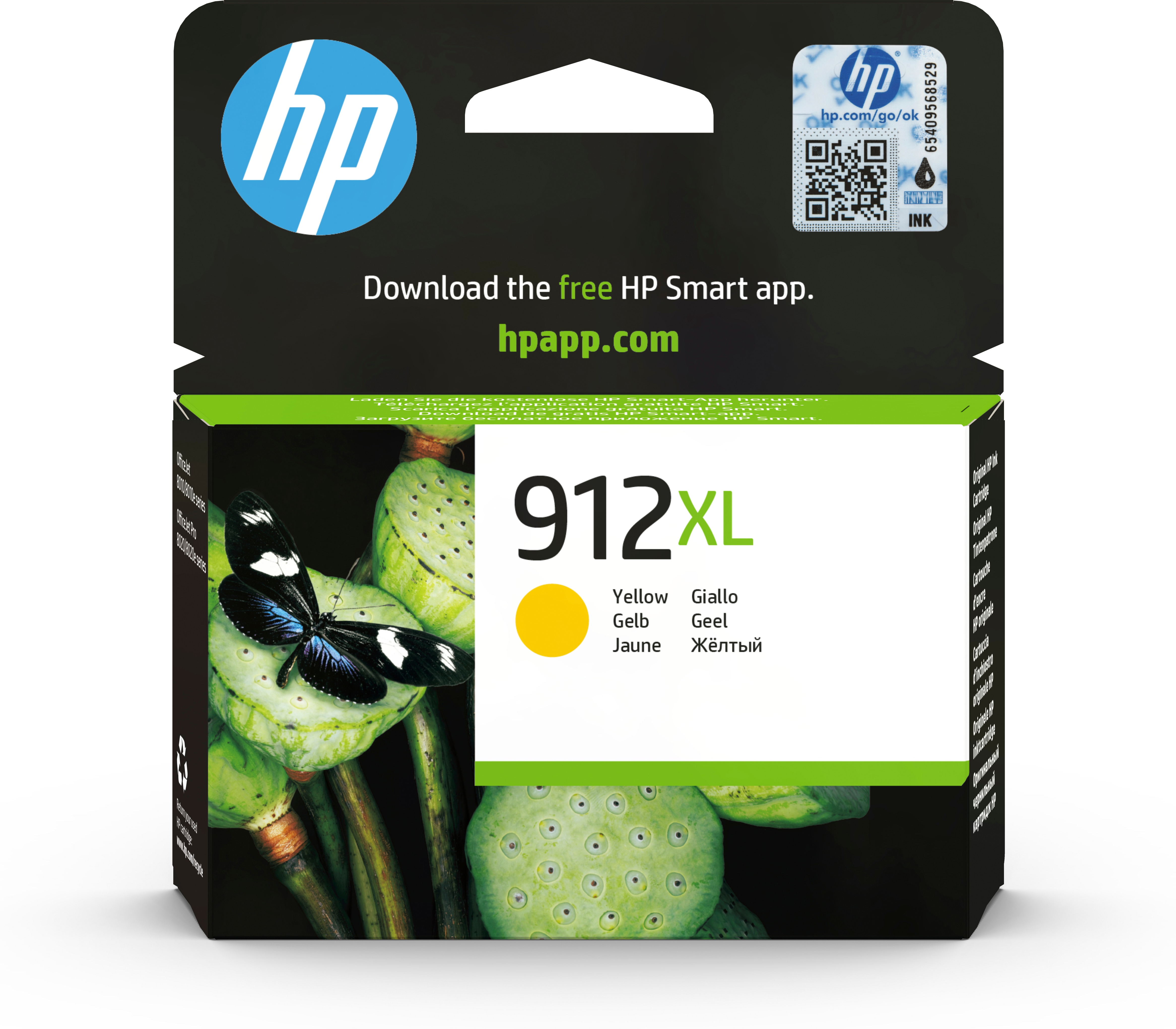 HP   912XL originele high-capacity gele inktcartridge