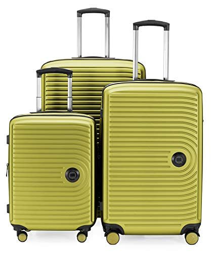 Hauptstadtkoffer - MITTE - Kofferset hard shell Koffer Trolley, Ingecheckte bagage uitbreidbaar, TSA, (S, M & L), vaaren - 4260557736425