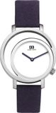 Danish Design Pico - Horloge Dames - Zilver/Paars - Luxe – 32 mm - RVS - Rond - Analoog