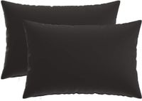 vidaXL - Kussensloop - 2 stuks - HEERLEN - Zwart - 50 x 75 cm - Polyester