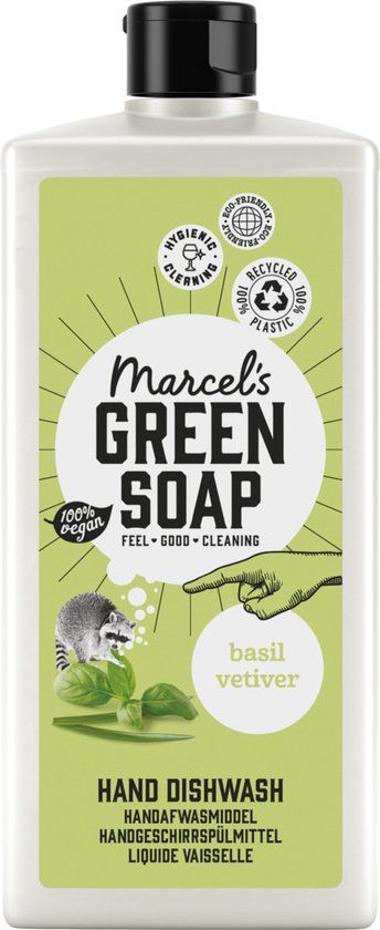 Marcel's Green Soap Afwasmiddel Basilicum & Vetiver Gras 500ml