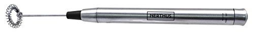 Nerthus FIH 228 melkopschuimer - Zilver - Roestvrij staal - 6,3 x 26 x 3,2 cm
