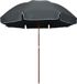Maison Exclusive - Parasol avec mât en acier, 300 cm, anthracite