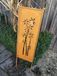 Edelrost portail de jardin en bambou