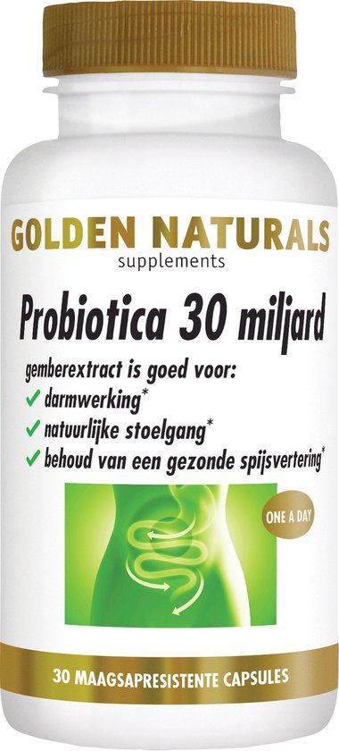 Golden Naturals Probiotica 30 miljard - 30 veganistische capsules