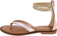 Les tropeziennes par M. Belarbi Les Tropéziennes Les Hodixy platte leren sandalen goud