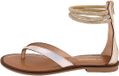 Les tropeziennes par M. Belarbi Les Tropéziennes Les Hodixy platte leren sandalen goud