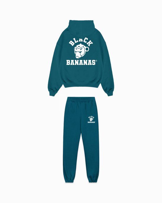 Black Bananas KIDS VARSITY SWEATSUIT Green Cotton Unisex 164