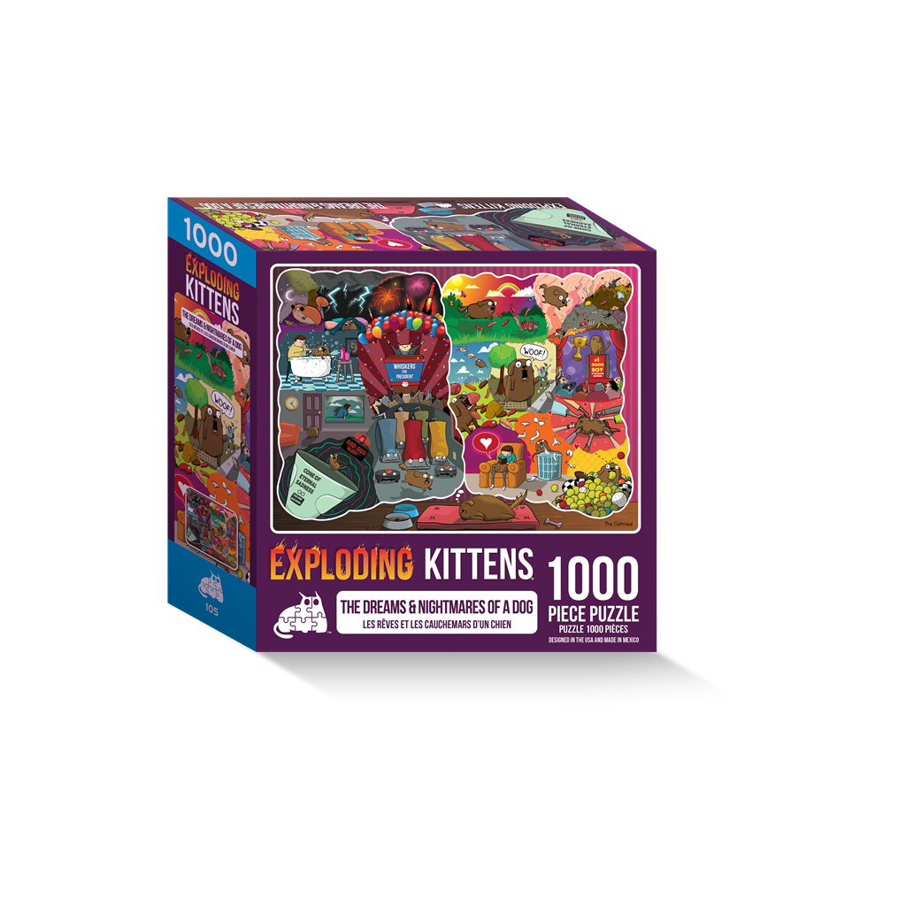 Asmodee Exploding Kittens - The dreams and nightmares of a dog 1000 stukjes