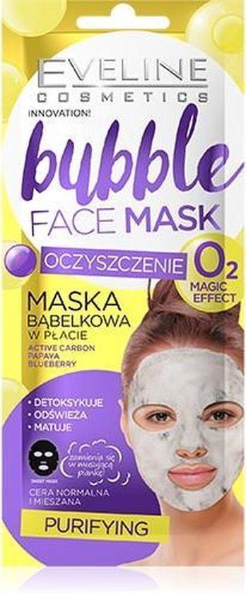 Eveline Cosmetics Bubble Face Sheet Mask Purifying - 15g