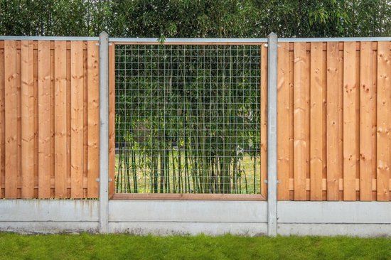 Merkloos Tuindeco Gaaselement met kader Red Class Wood 180 cm