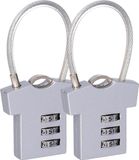 CM Hangslot met code - 2x - cijfer code - gecodeerd slot - lockerslot