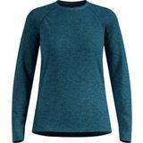 Odlo Essential Seamless Hardloopshirt Dames - petrolblauw, Maat XL