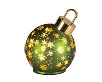 Decoris Draaiende kerstbal d14h18 groen