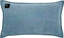Warmpi Coussin chauffant Chenille Bleu – 50x30 cm – Coussin ergonomique chauffant électriquement – Inclut une banque d'alimentation de 10 000 mAh – 2 panneaux chauffants infrarouges – 3 niveaux de chaleur jusqu'à +/- 60°C
