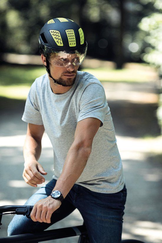 Abus Hyban 2.0 ACE Stadsfiets Helm - Polar White - L - 2020