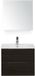 BES LED Seville Badmeubelset 60 cm - Black Oak Edge Greep - Wastafel Enjoy met Spiegelkast