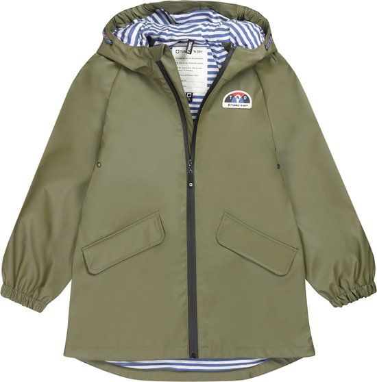 Tumble 'N Dry London Regenjas Unisex Olijfgroen Maat 104