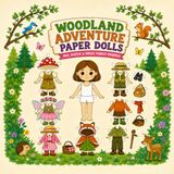 Woodland Adventure Paper Dolls: Woodland Adventure Paper Dolls: 23+ Outfits to Cut, Dress & Play — A Forest Friends Dress-Up Activity Book
