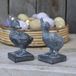 Petites figurines décoratives canards, set de 2, poses différentes, 10 cm de largeur, 14 cm de hauteur