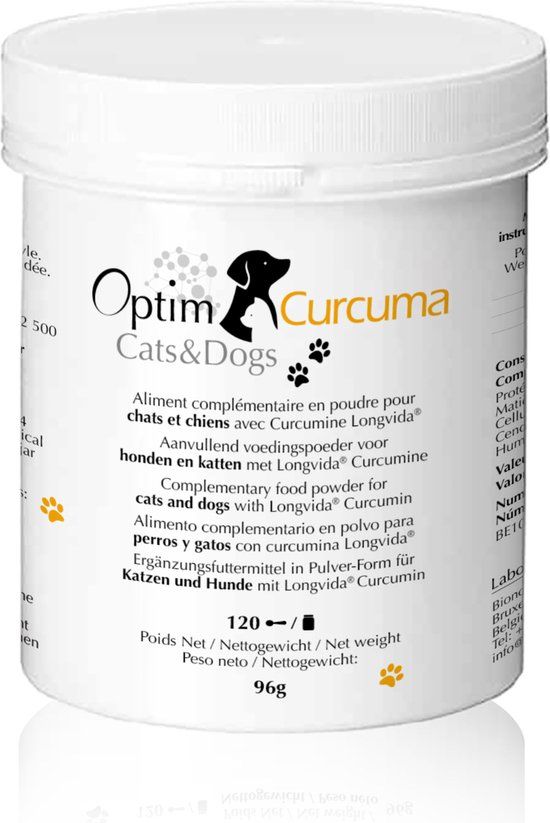 Optim Curcuma Cats & Dogs - Kurkuma voor Honden en Katten - 90 g