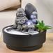 Binnenfontein Kamerfontein Zen Sikhi (21cm) | Binnenfontein | Polyresin | Zwart | Incl. LED Verlichting