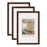 walther design Peppers BP430N3 Fotolijsten, walnoot, 24 x 30 cm, houten frame, verpakking van 3