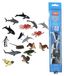 [Brand] Jeu d'eau animaux marins - Tubes peints à la main - 18 pièces - 28 cm