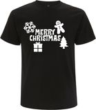 Sol's Merry Christmas Men's T-shirt - Black - Size XL - 100% Cotton