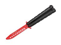 Rui Trainingsmes zwart - rood, lengte lemmet: 10 cm, 01RU017