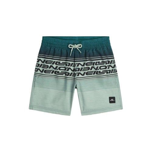 O'Neill zwemshort Logo Stripe lichtgroen/donkergroen