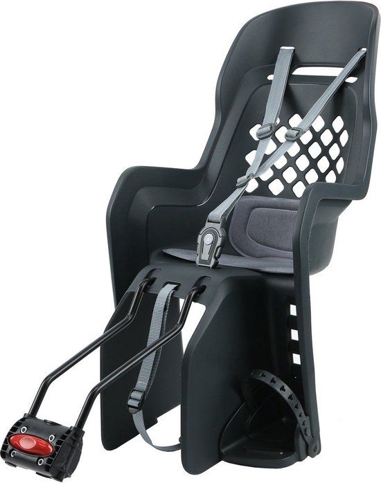 Polisport Move Joy 29 Achter Fietsstoeltje Zwart - Max 22 kg - Framebevestiging