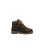 GRÜNLAND POUF PP0473 braambes kop, bruine babyschoenen, veters + ritssluiting, nubuckleer