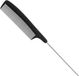 Eurostil Peigne en carbone 223mm Peigne à queue Noir Boîte avec pointe en métal
