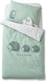 Vertbaudet Dekbedovertrek baby bio collection LOVELY NATURE Groen/Ivoor Katoen Junior