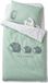 Vertbaudet Dekbedovertrek baby bio collection LOVELY NATURE Groen/Ivoor Katoen Junior