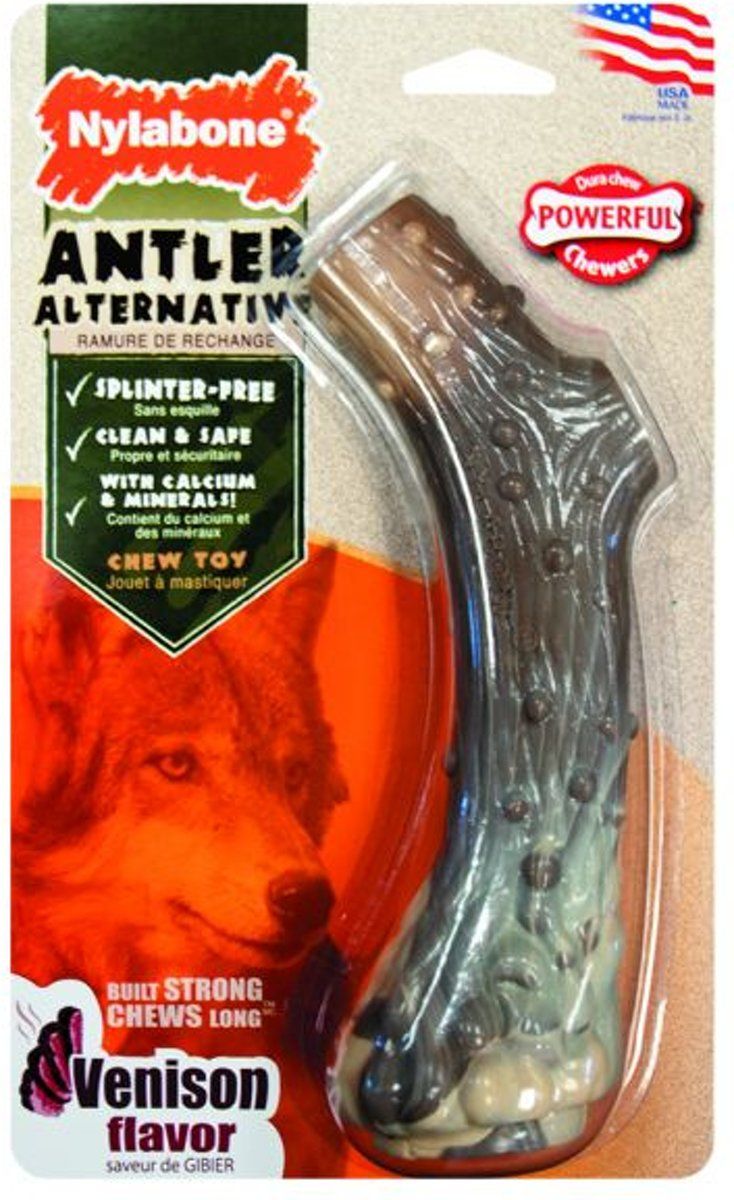 Nylabone Dura Chew Nylon Gewei Met Hertsmaak - TOT 23 KG