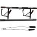 Barre de traction Barre de traction porte avec bandes de résistance poignées rembourrées 100 x 43 x 27 cm noir