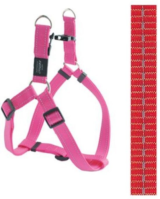 ROGZ FOR DOGS Nitelife Step-In Hondentuig - 11 mm x 27-38 cm - Oranje