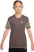 Nike dri-fit academy25 top marron manche courte polyester enfants unisexe football 152