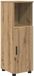 vidaXL Badkamerkast Artisan Eiken 30 x 35 x 95 cm Bewerkt hout, Metaal
