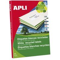 APLI PAPER - Permanente acryl kleeflaag - wit - 70 x 35 mm 2400 etiket(ten) (100 vel(len) x 24) etiketten