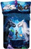 Hoe Tem Je een Draak Jerry Fabrics Hoe Tem je een Draak Dekbedovertrek dragons- 140 x 200 cm - Katoen - 70 x 90 cm
