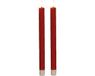 Anna's Collection Dinerkaarsen - 2 stuks - Rood - 25 cm - LED - 3D Vlam - Warm Wit Licht