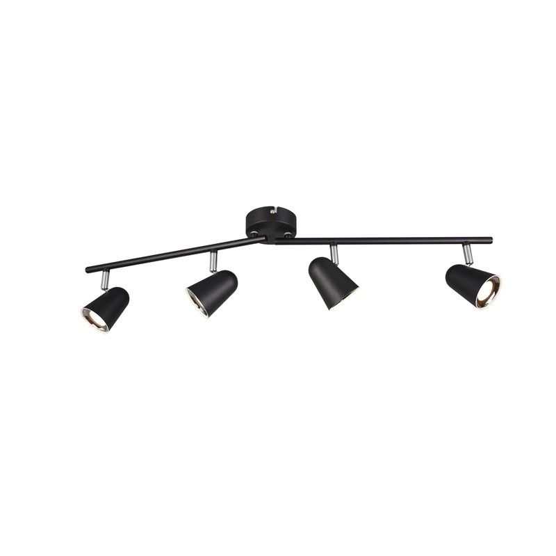 Reality Toulouse LED Spotlamp - 4-lichts - Zwart