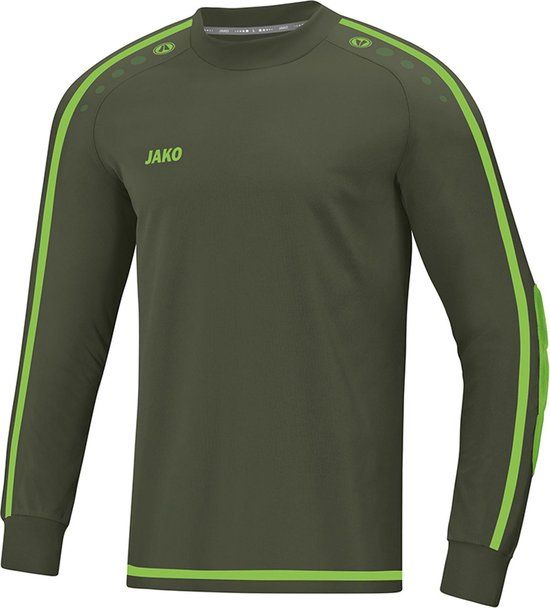 Jako Striker 2.0 Sportshirt - Kids - Size 152 - Olive Green/Yellow