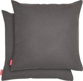 Blumtal Chenille Kussenslopen - Set van 2 - 45 x 45 cm - Antraciet