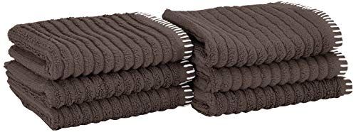 Heckett & Lane Bath Guest Towel - Dark Gull Grey - 30 x 50 cm - 6 Pieces